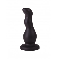 Чёрный анальный стимулятор для массажа простаты - 13,5 см.