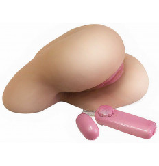 Реалистичная вагина с выносным пультом управления вибрацией