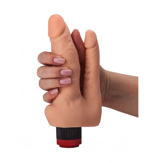 Двойной гелевый вибратор телесного цвета - 17 см. Двойной гелевый вибратор телесного цвета - 17 см.