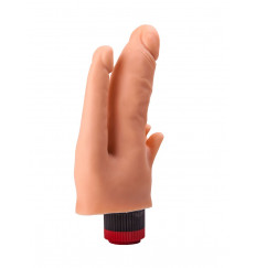 Двойной анально-вагинальный гелевый вибратор - 17 см.