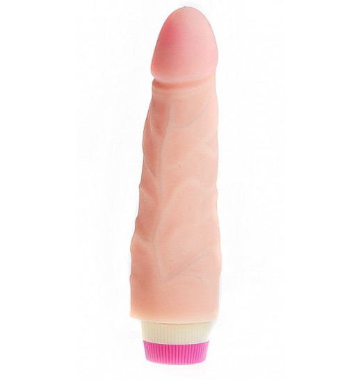 Телесный вибратор ART-Style №2 со встроенным пультом - 19 см. Телесный вибратор ART-Style №2 со встроенным пультом - 19 см.