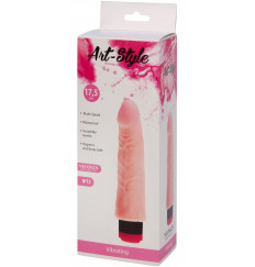 Вибратор ART-Style №12 в форме фаллоса - 17,5 см.