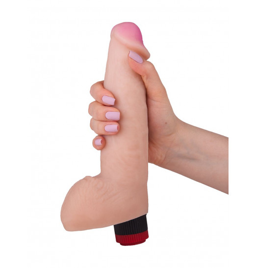 Реалистичный мультискоростной вибратор - 20,5 см.