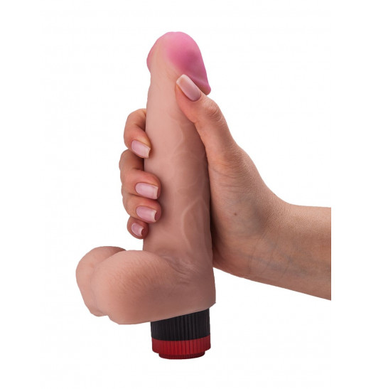 Вибратор-реалистик из неоскин - 20,2 см. Вибратор-реалистик из неоскин - 20,2 см.