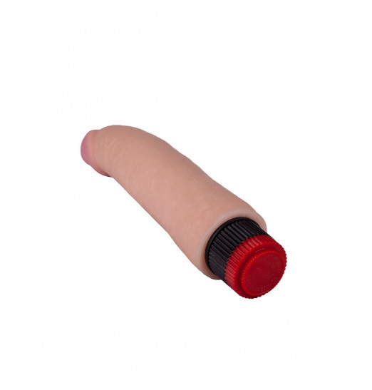 Реалистичный вибратор без мошонки с встроенным контроллером - 21,2 см.