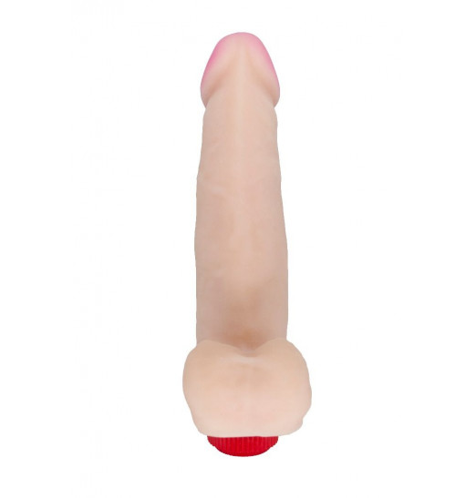 Мультискоростной вибромассажёр телесного цвета - 21,7 см. Мультискоростной вибромассажёр телесного цвета - 21,7 см.