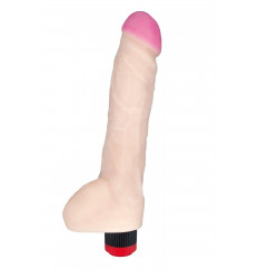 Реалистичный вибратор с мошонкой - 27,2 см.