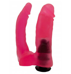 Двойная гелевая насадка для страпона Harness - 15 см.