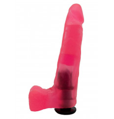Розовая насадка-фаллос для трусиков Harness - 18 см.
