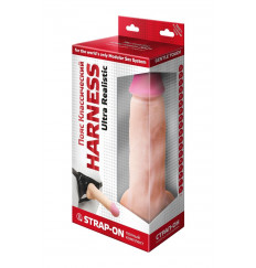 Реалистичный страпон Harness из трусиков и насадки-фаллоса - 18,5 см.