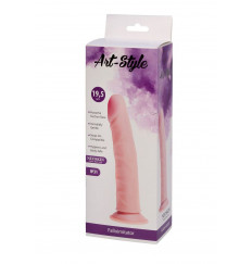 Фаллоимитатор с венками ART-Style №31 на присоске - 20,5 см.