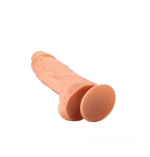 Фаллоимитатор с ярко выраженной головкой - 21 см.