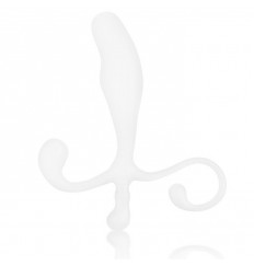 Белый массажер простаты - 12,7 см.