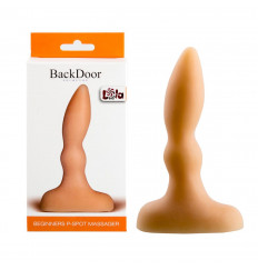 Анальный стимулятор телесного цвета Beginners p-spot massager flash - 11 см.