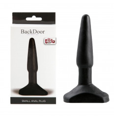 Черный анальный стимулятор Small Anal Plug - 12 см.