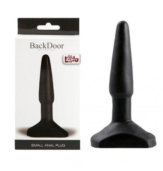 Черный анальный стимулятор Small Anal Plug - 12 см.