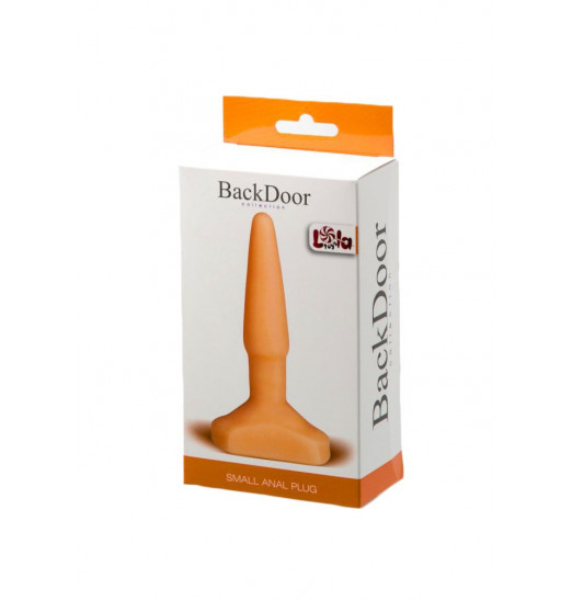 Оранжевый анальный стимулятор Small Anal Plug flash - 12 см.