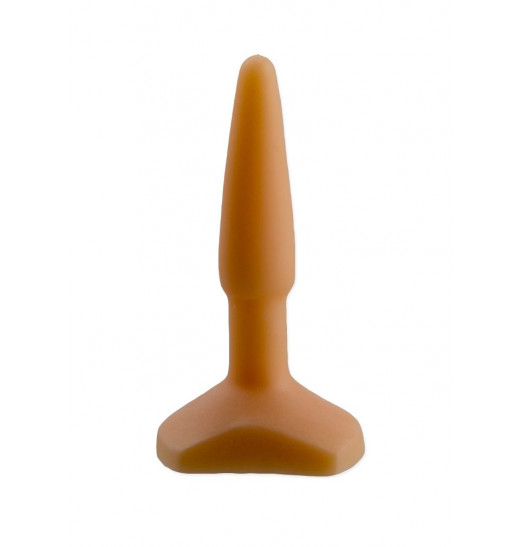 Оранжевый анальный стимулятор Small Anal Plug flash - 12 см.