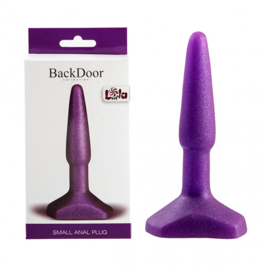 Фиолетовый анальный стимулятор Small Anal Plug Purple - 12 см.