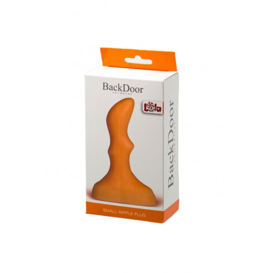 Оранжевый анальный стимулятор Small ripple plug flash - 10 см. Оранжевый анальный стимулятор Small ripple plug flash - 10 см.