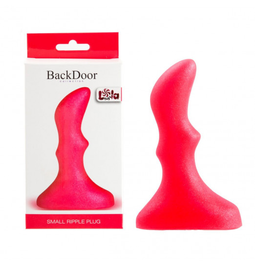 Розовый анальный стимулятор Small ripple plug - 10 см. Розовый анальный стимулятор Small ripple plug - 10 см.
