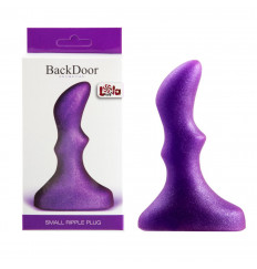 Фиолетовый анальный стимулятор Small ripple plug - 10 см.