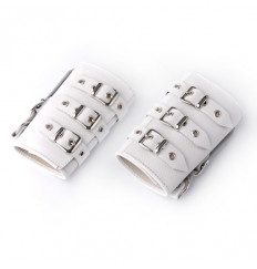 Белые кожаные манжеты Белые кожаные манжеты