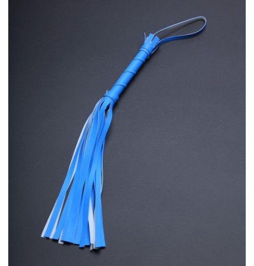 Голубая мини-плеть с 20 хвостами - 40 см.