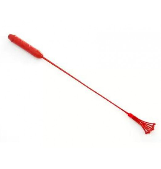 Красный стек с ручкой-фаллосом - 62 см.