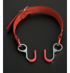 Красный кляп с крючками  Вечная улыбка