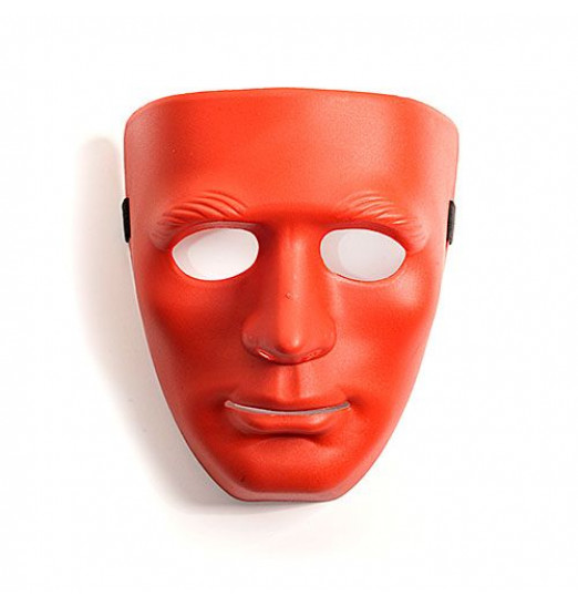 Красная маска из пластика