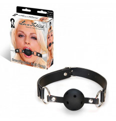 Черный кляп с отверстиями для дыхания