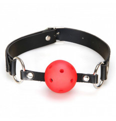 Кляп-шарик на ремне с возможностью дышать