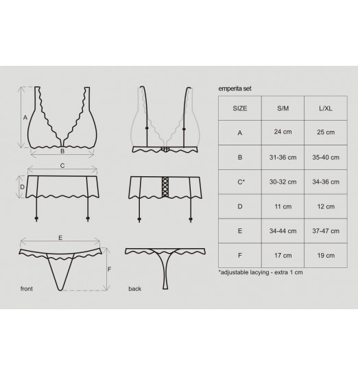 Комплект из трех предметов Emperita
