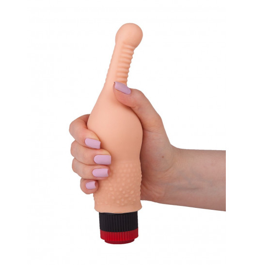 Анальный вибромассажер с тонким кончиком - 18,8 см.