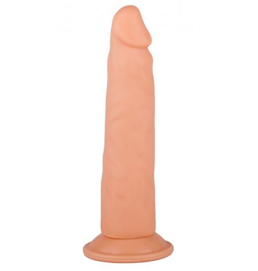 Податливый фаллоимитатор на присоске - 16,5 см.