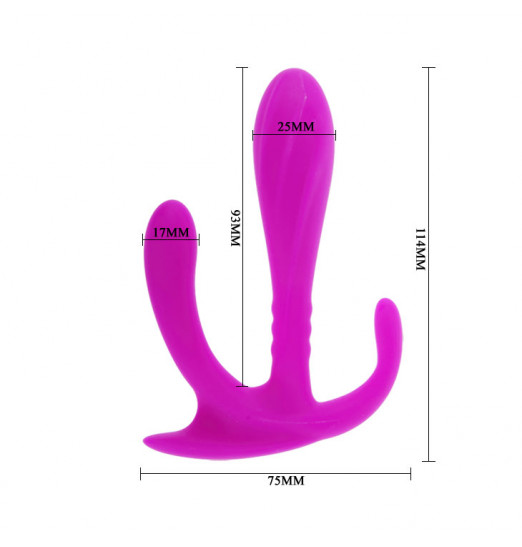 Силиконовый тройной стимулятор Edgar