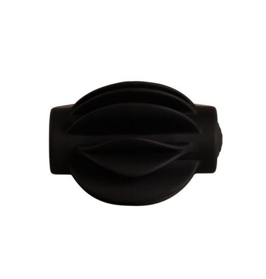 Рифленое эрекционное кольцо с вибрацией Chester