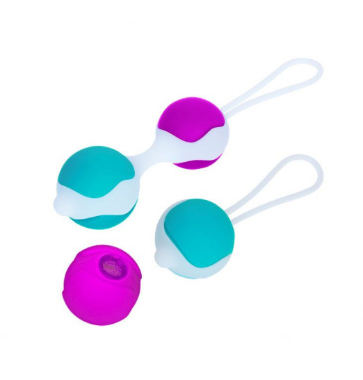 Разноцветные вагинальные шарики Orgasmic balls silicone Разноцветные вагинальные шарики Orgasmic balls silicone