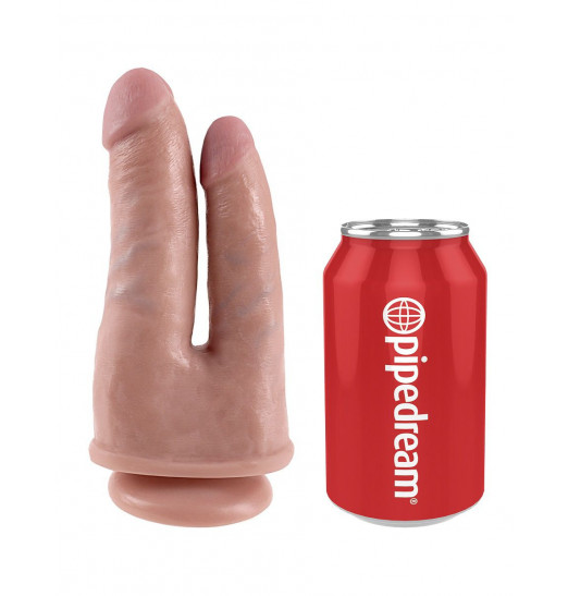 Фаллоимитатор для двойного проникновения DOUBLE PENETRATOR на присоске - 20,9 см. Фаллоимитатор для двойного проникновения DOUBLE PENETRATOR на присоске - 20,9 см.