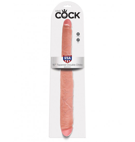 Двусторонний дилдо 16  Tapered Double Dildo - 40,6 см.