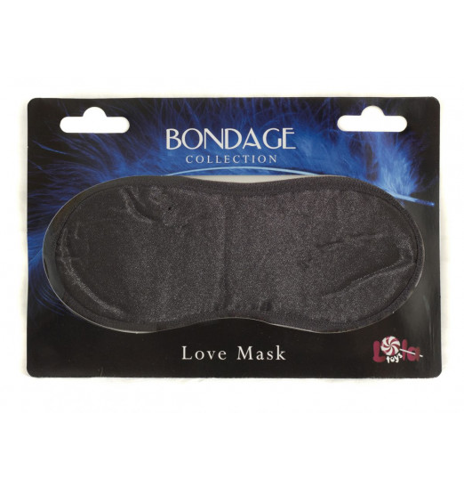 Чёрная маска на глаза BONDAGE