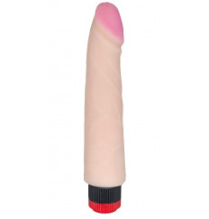 Реалистик-вибромассажер телесного цвета - 22,7 см.