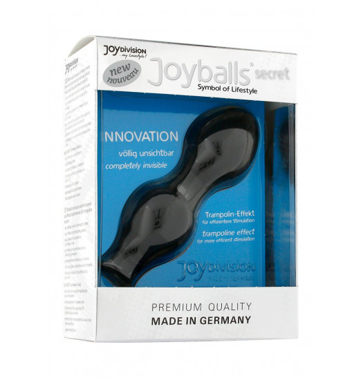 Чёрные вагинальные шарики Joyballs Secret