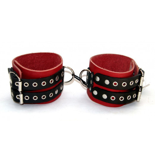 Широкие красные поножи без подкладки Широкие красные поножи без подкладки