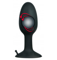 Полая анальная пробка с шариком Small Silicone Plug - 8 см.