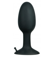 Полая анальная пробка с шариком Small Silicone Plug - 8 см.