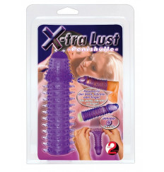 Насадка на пенис с шипами и закрытой головкой - 14,5 см.