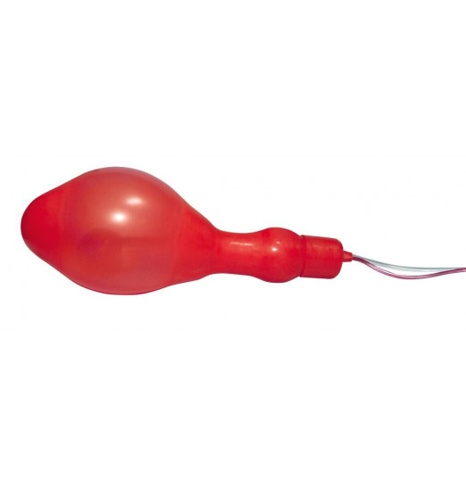 Надувной анальный расширитель с вибрацией - 14,5 см.