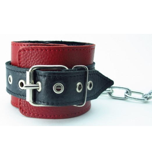 Наручи на пряжке c меховой подкладкой